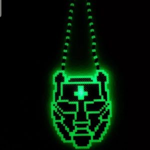 Black tiger sex machine kandi perler necklace BTSM